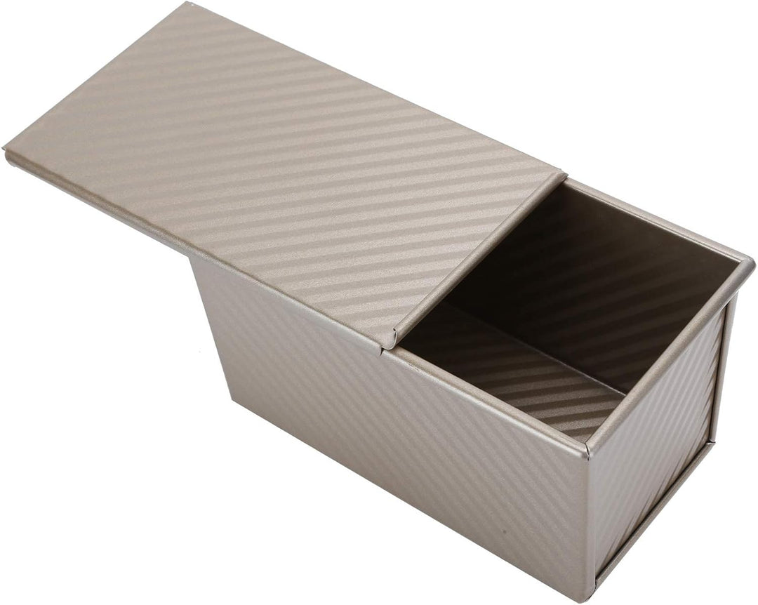 Shanrya Backform, hohe Wärmeleitfähigkeit Haushaltsbrotform, Antihaft mit Abdeckung Aluminiumlegieru