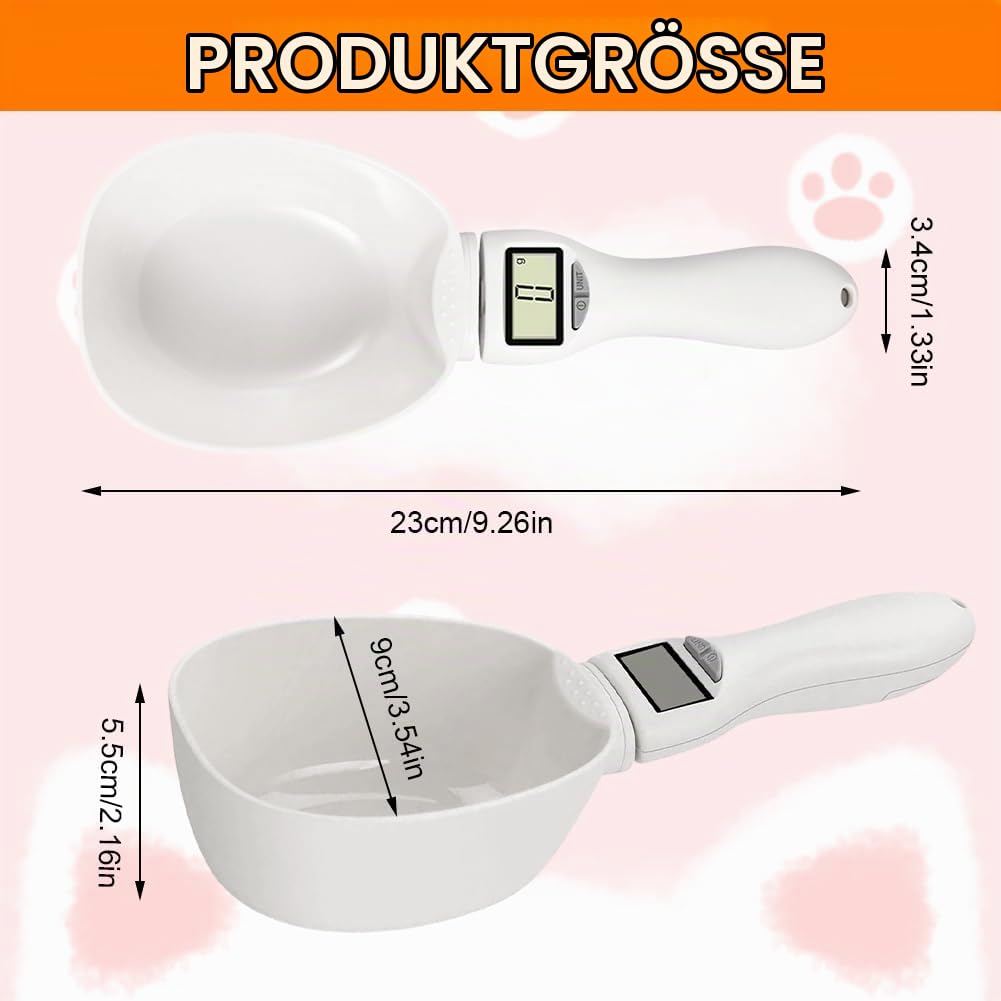 Digitale Küchenwaage Cooking Star mit 0,1-g-genauer Teilung und 800 g Tragkraft, Löffelwaage für kle