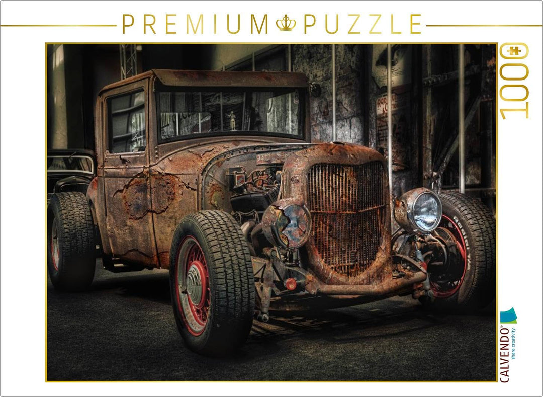 CALVENDO Puzzle Aussergewöhnliche Autos - Hot Rods 1000 Teile Lege-Grösse 64 x 48 cm Foto-Puzzle Bil