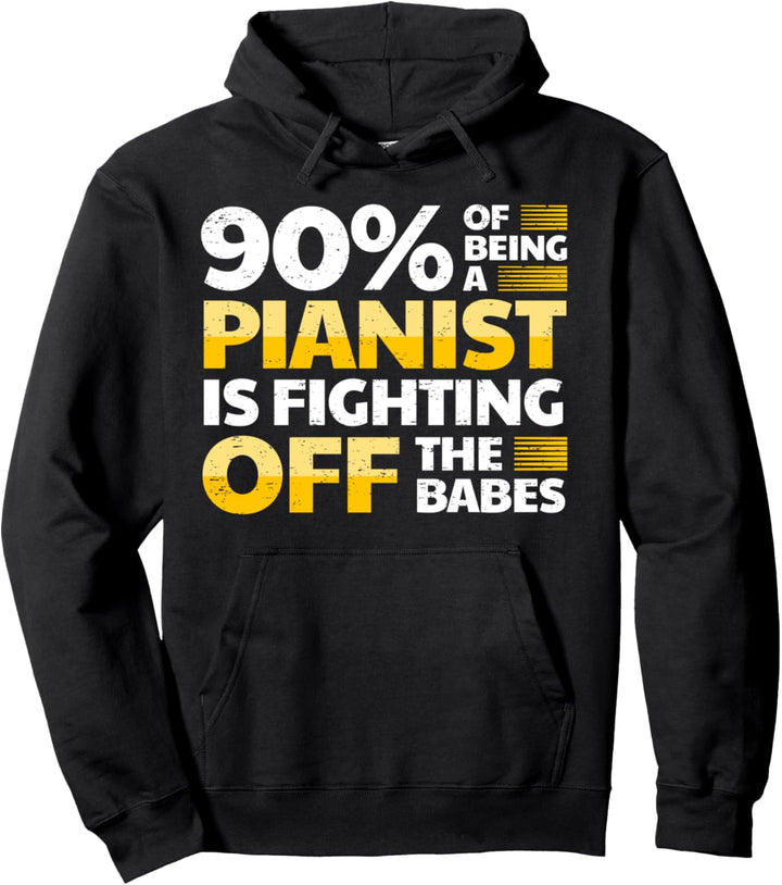 Klavier Pianist Klavierspieler Piano Musiker I Groupies Pullover Hoodie