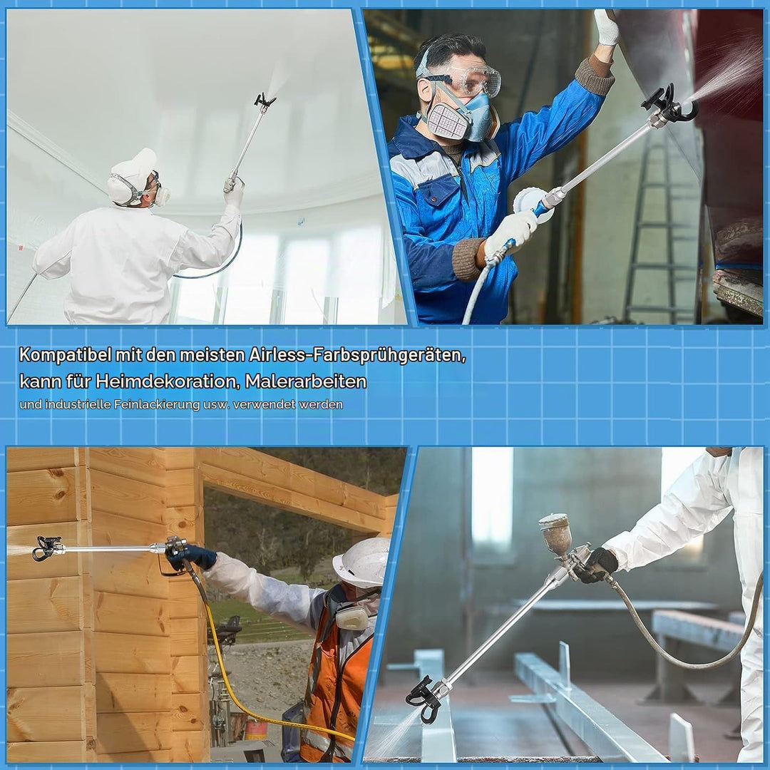 WOOLUCK® 6 Stück Airless düse mit spitzendichtung,und 60 Mesh Airless Spray Gun Filter Elemente,für