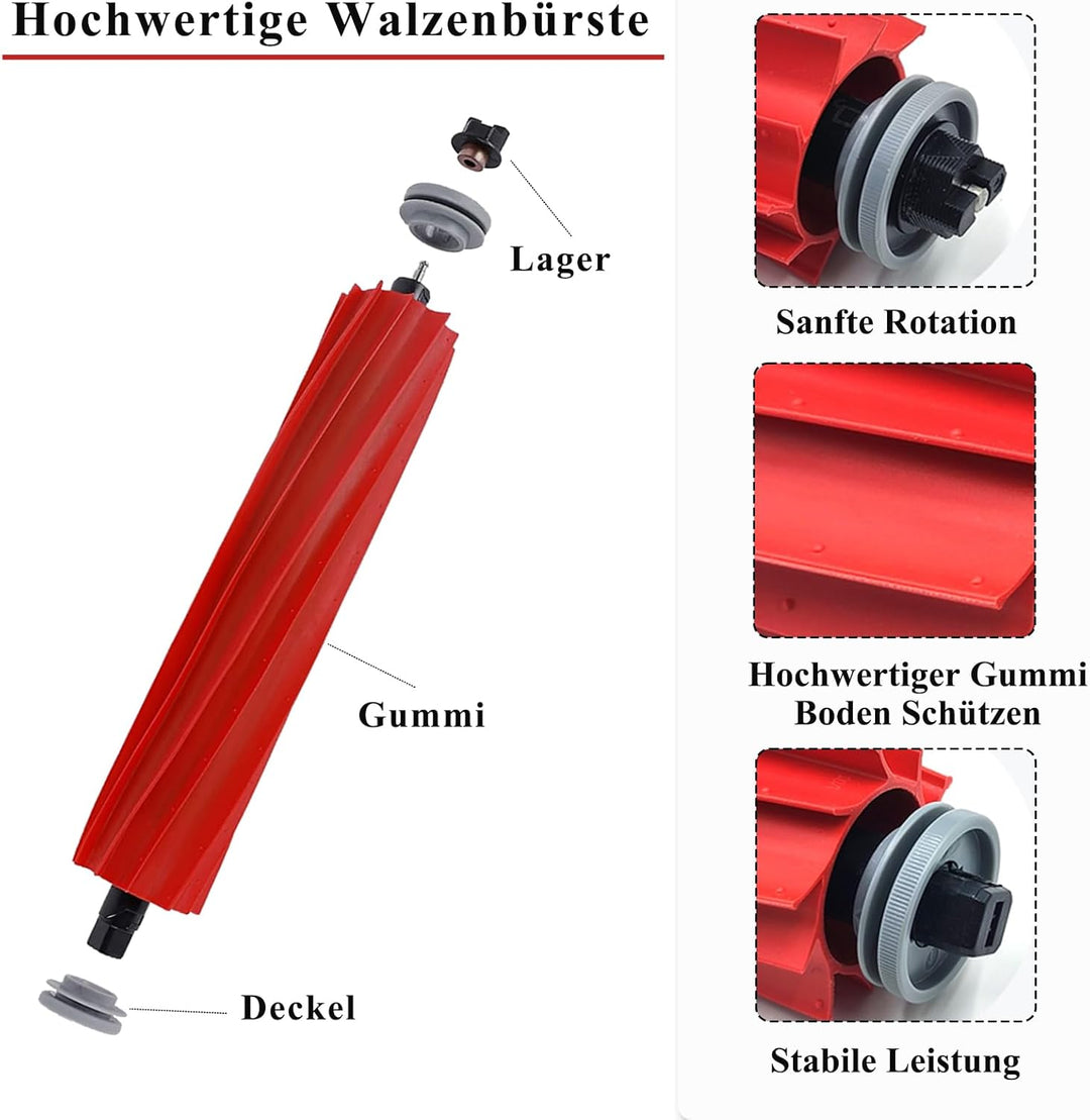 4 Stück Hauptbürste für Roborock Qrevo/Qrevo S/QV 35A/QV 35S/Qrevo Pro/Qrevo Plus/Qrevo MaxV/S7 /S7