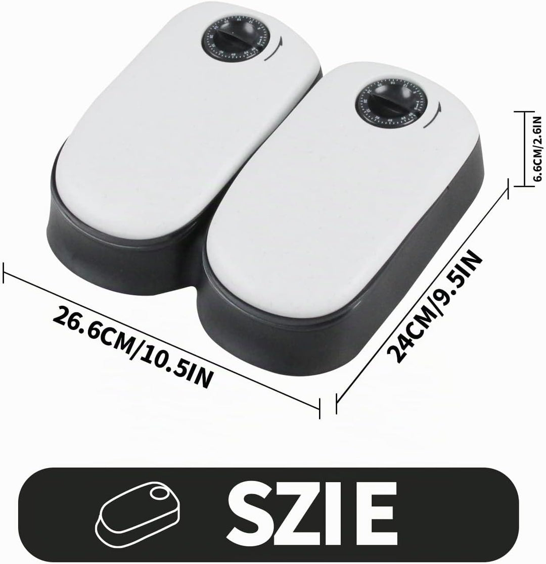 PAWISE Automatic Pet Feeder 300 ml Automatischer Futterspender für 48-Stunden-Planung für 2 Mahlzeit