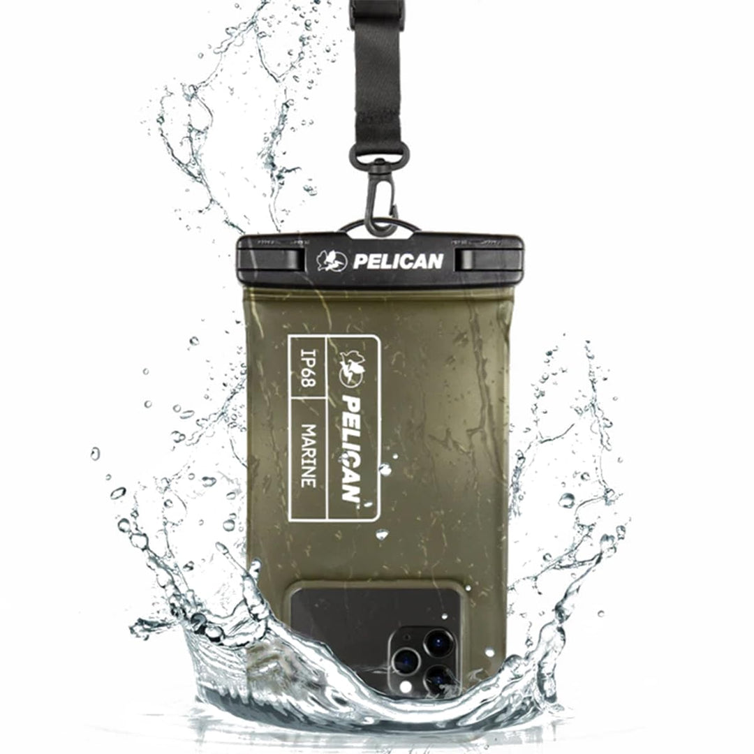 Case-Mate Pelican Marine Series Handytasche, wasserdicht, mit normaler Grösse, universell, Olivgrün,