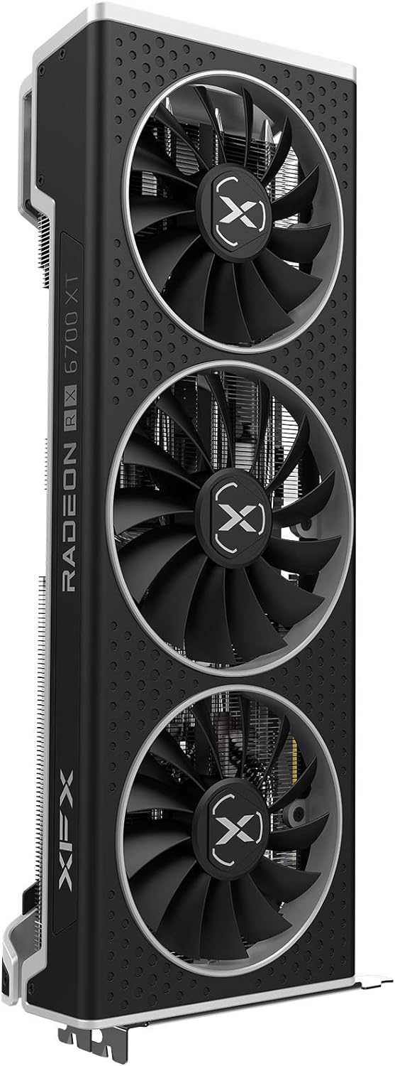XFX Speedster QICK319 AMD Radeon RX 6700 XT Ultra Gaming Grafikkarte mit 12GB GDDR6 HDMI 3xDP, AMD R