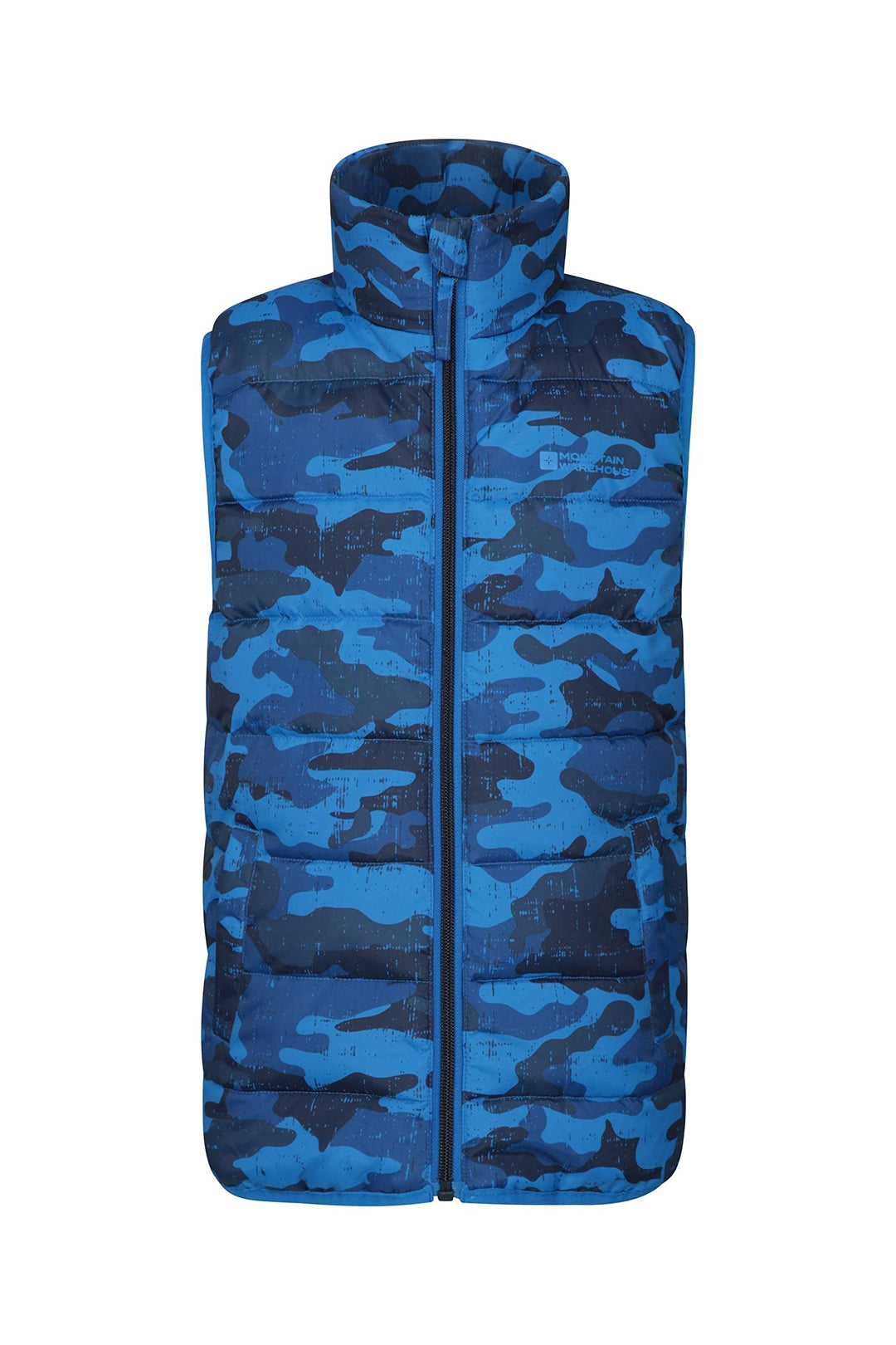 Mountain Warehouse Gepolsterte Kinder-Weste von Rocko - wasserabweisend, Mikrofaserweste, 2 Vorderta