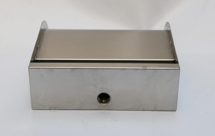 Jürgen Bocker Garten-Ambiente Wasserfall Mambo 60 cm abgerundet Edelstahl matt Geb. mit LED-Beleucht