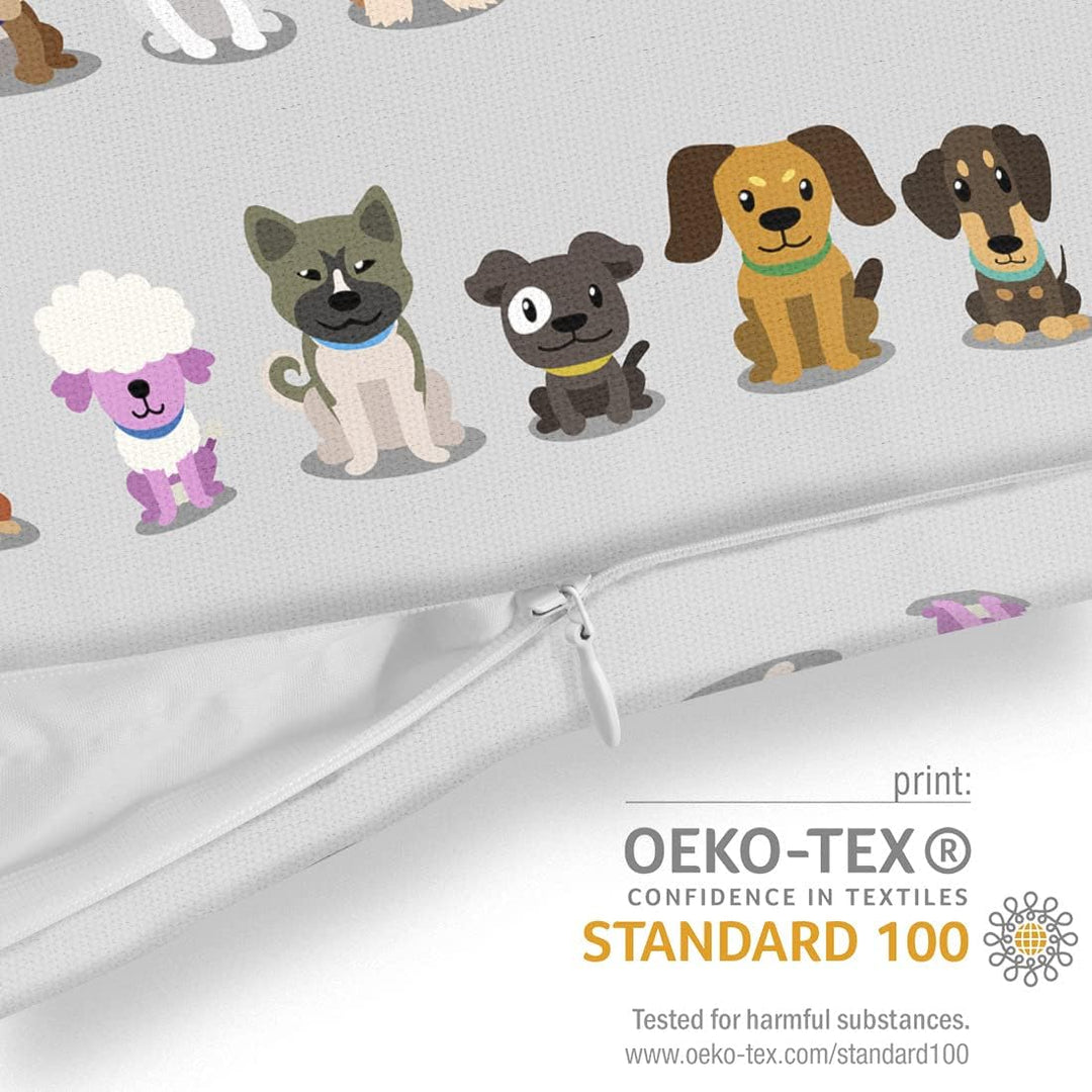 VOID Hundewelpen Gang grau Kissenbezug Kissenhülle Sofakissen Kissen Deko Outdoor-Kissen Dekokissen,