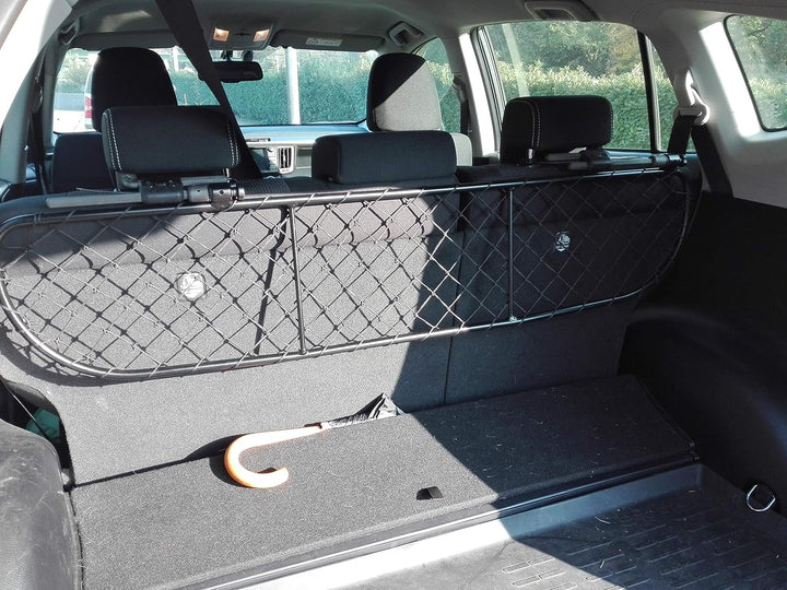 ERGOTECH Trennnetz Trenngitter kompatibel mit Toyota Rav4 (2013-2018) RDA65-S14, für Hunde und Gepäc