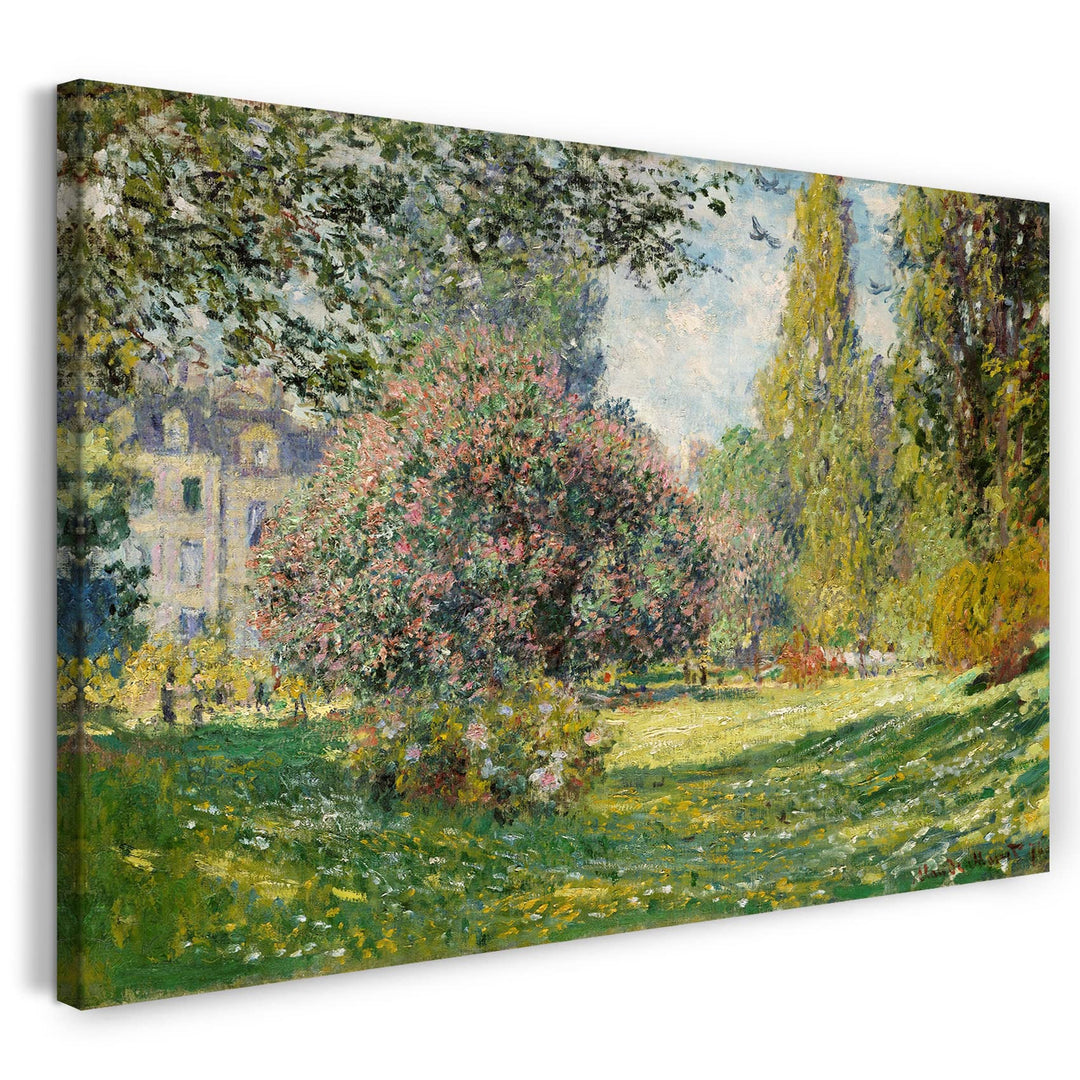 Printed Paintings Leinwand (80x60cm): Claude Monet - Landschaft am Park Monceau (1876) 80x60 cm, 80x