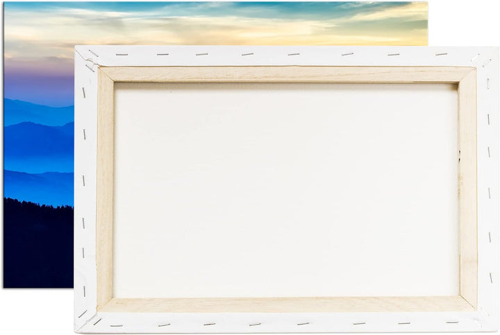 deyoli malerische Berge Format: 100x70 als Leinwandbild, Motiv fertig gerahmt auf Echtholzrahmen, Ho