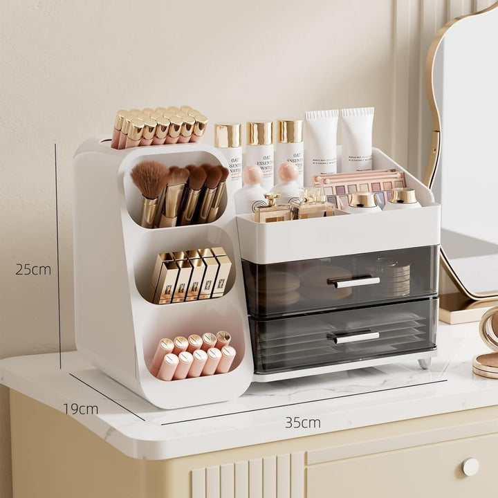 Yieseang Kosmetik Organizer mit Schubladen,Schminktisch Organizer Grosse für Makeup,Schminke und Ski