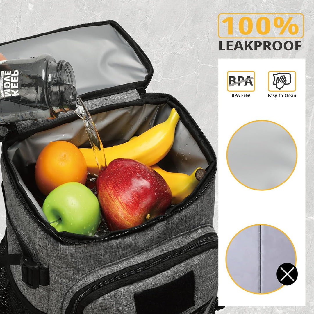 Taktischer Kühlrucksack – 25L Isolierter Rucksack, Auslaufsicher & Robust – Grosser Lunch-Rucksack,