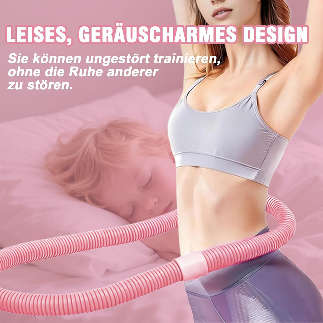 Hula Hoop Reifen Erwachsene, Weicher Hoola Hoop zum Abnehmen mit Federkern &amp; Sicherheitsseil, Komfor