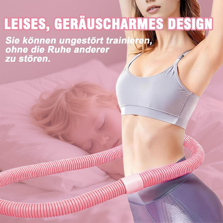 Hula Hoop Reifen Erwachsene, Weicher Hoola Hoop zum Abnehmen mit Federkern &amp; Sicherheitsseil, Komfor