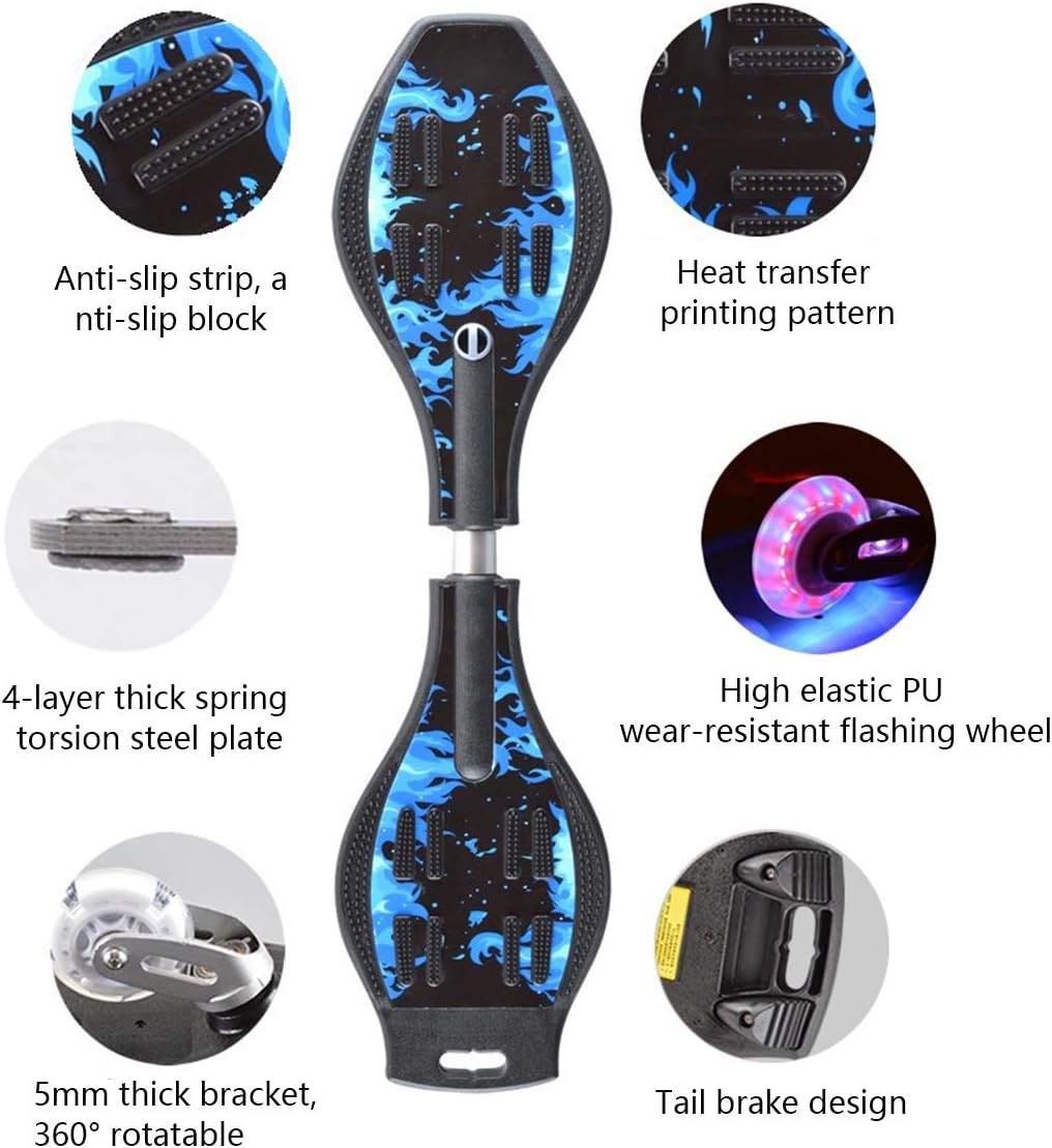 Waveboard Kinder Street Surfen Caster Torsion Skateboard Double Decks Casterboards für Wave/Surf Wav