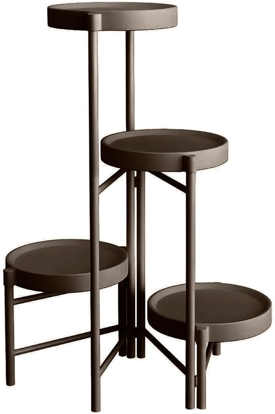 Blumenständer Pflanzenständer - Indoor - Pflanzenregal Blumentreppe Blumenregal Metall - 4 Etagen -