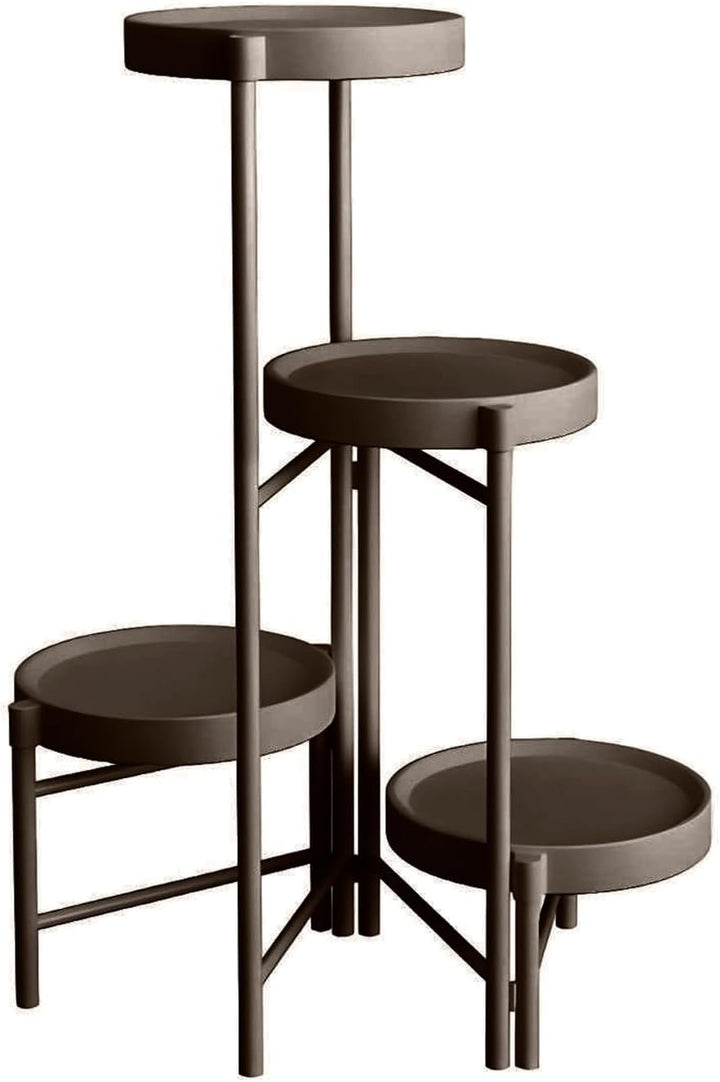 Blumenständer Pflanzenständer - Indoor - Pflanzenregal Blumentreppe Blumenregal Metall - 4 Etagen -