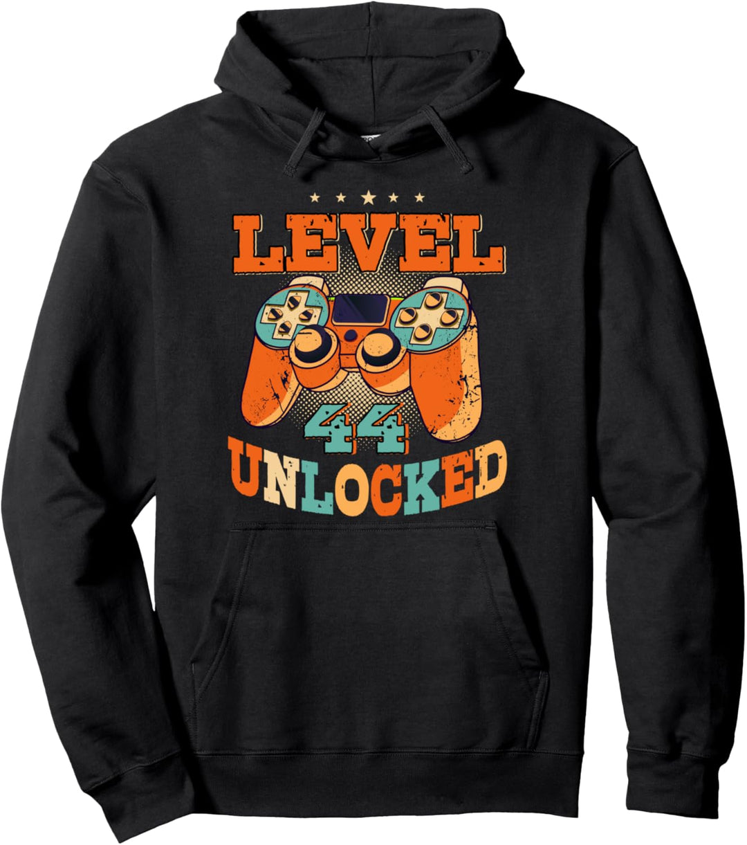 44. Geburtstag shirt Video Zocken 44 Jahre Gamer Geschenk Pullover Hoodie