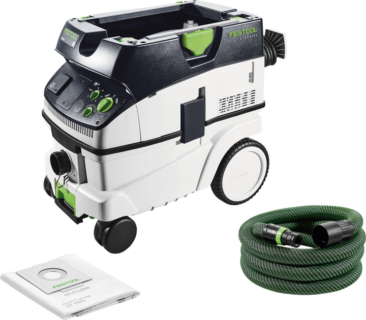 Festool Absaugmobil CTM 26 E CLEANTEC (mit Hauptfilter, SELFCLEAN Filtersack, Saugschlauch glatt Ø 2