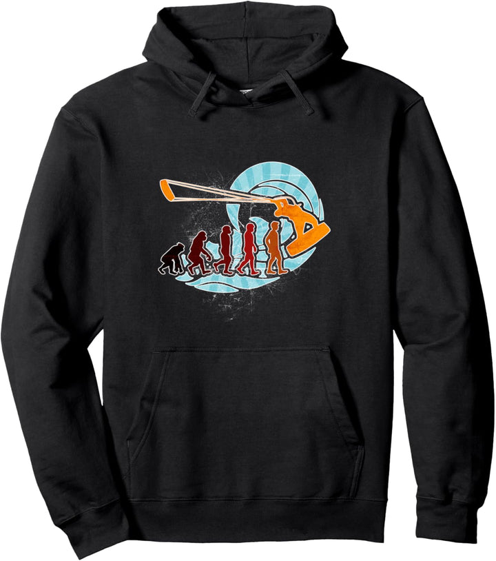 Kite Brandungssurfen Evolution Geschenk T Shirt Pullover Hoodie