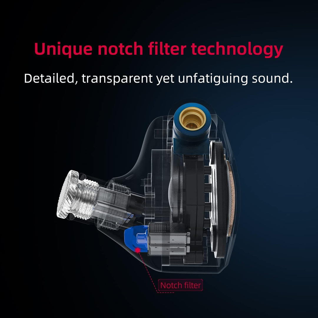 FIIO FH7S In-Ear-Kopfhörer Hochleistungs-1DD+4BA Hybrid-Technologie IEM-Ohrhörer mit 3,5/4,4 mm Stec