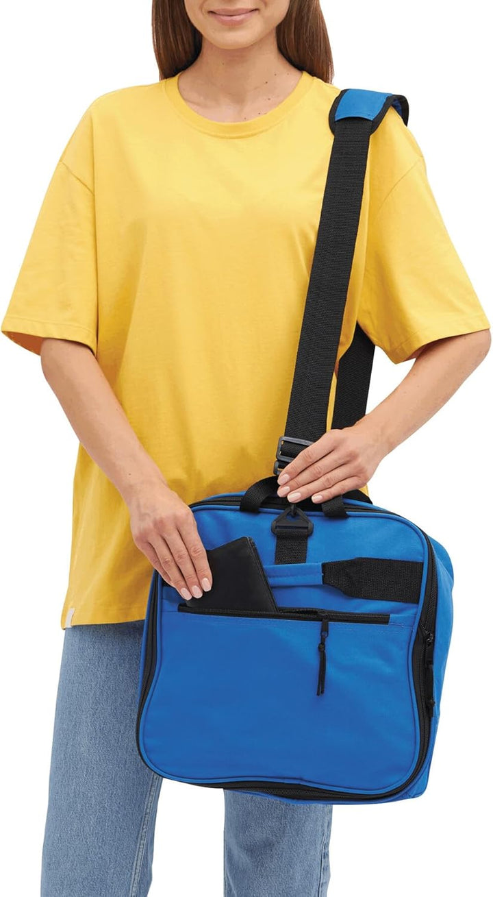 Reisetasche Trolley faltbar Trolleytasche 2 Leichtlauf Skaterrollen blau ca 1,3kg verstell &amp; Abnehmb
