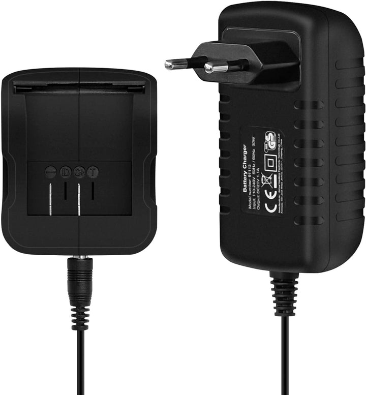 Akkuladegerät, ENVENTOR 1.1A Lithium-Batterieladegerät für ENVENTOR 20V 2.0Ah / 4.0Ah Batterien, 1.1