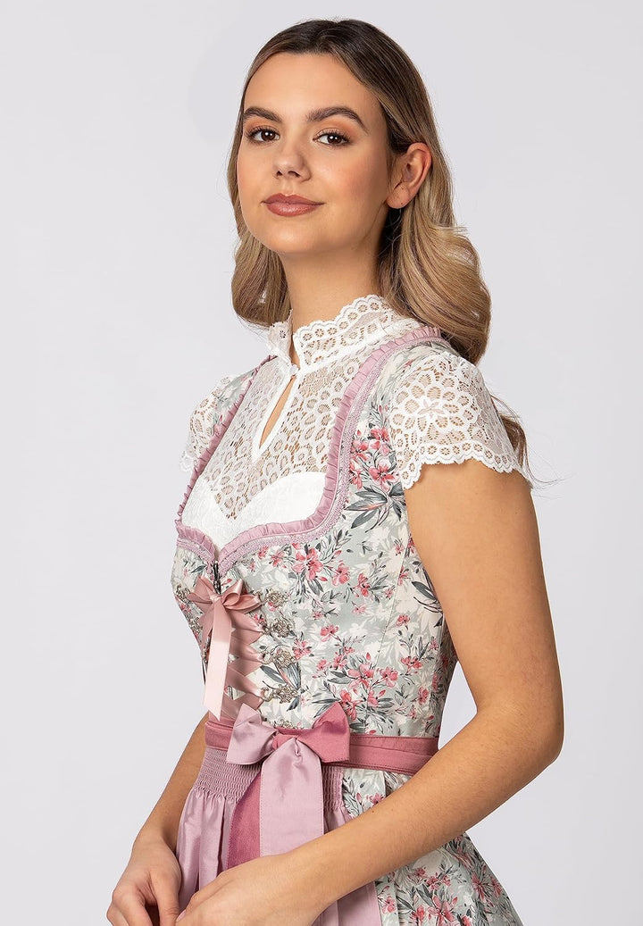 Stockerpoint Damen Dirndl Jolie Kleid für besondere Anlässe 34 Rosa, 34 Rosa