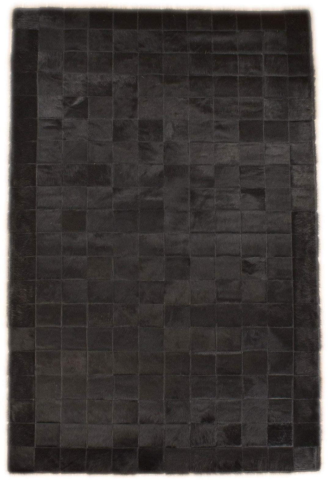 generisch KUHFELL Teppich SCHWARZ Natur Patchwork 100 x 200 cm Fell Teppich