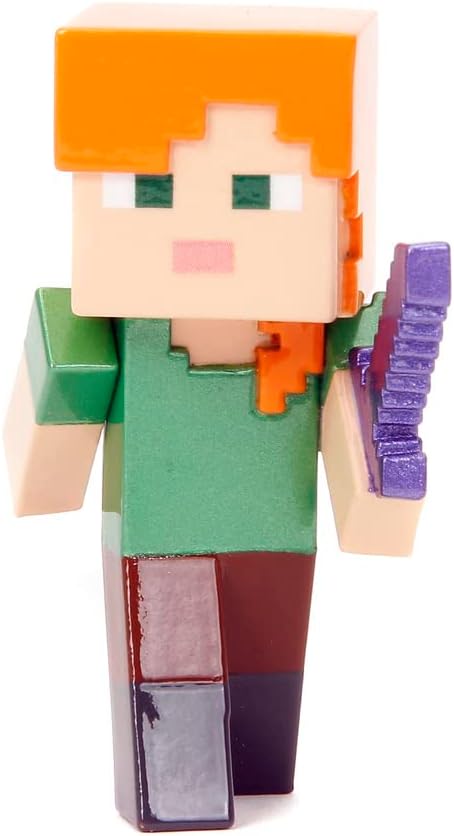Jada Toys Minecraft Figuren-Set (4 Stück) aus Metall - Sammelfiguren aus Minecraft Caves & Cliffs (S