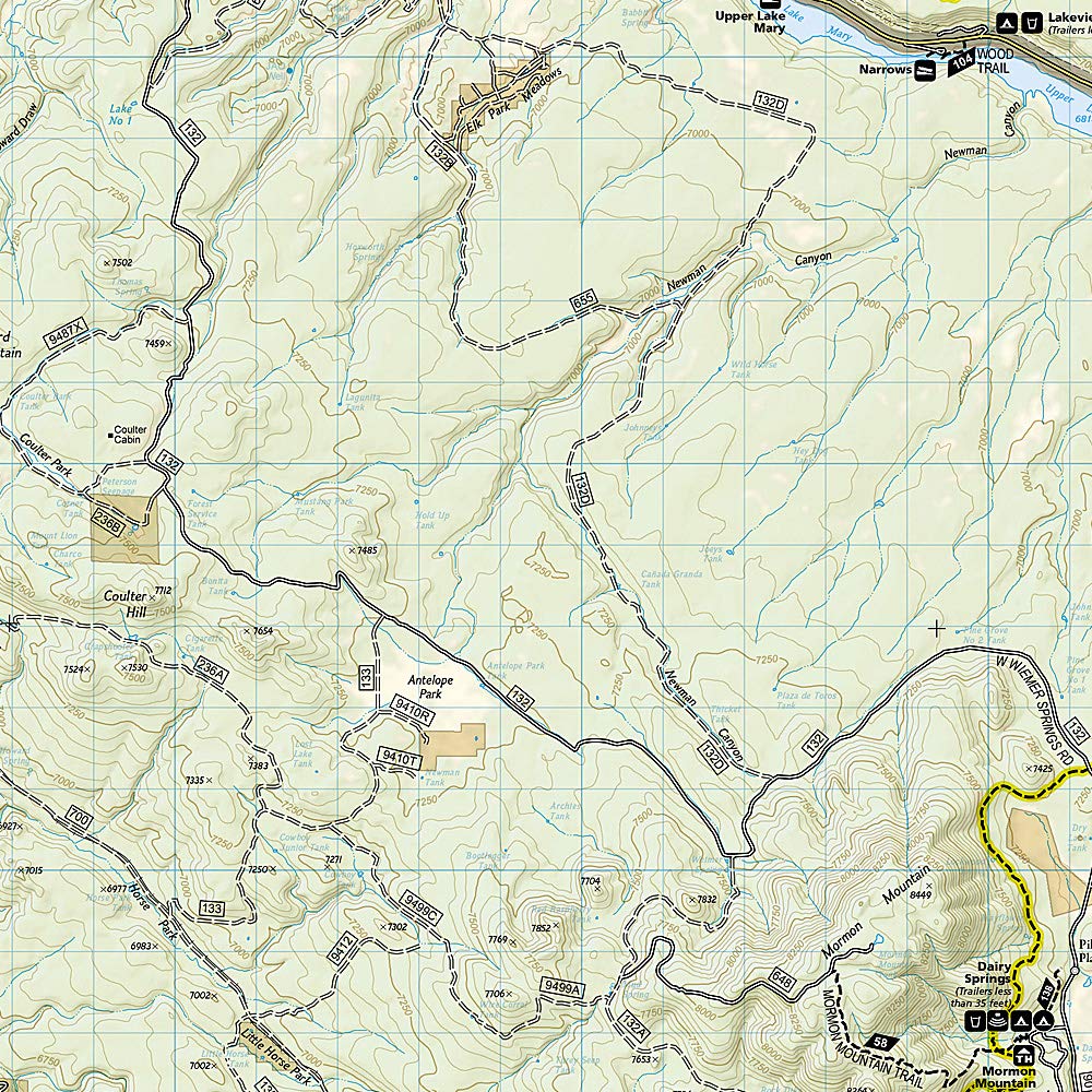 Flagstaff / Sedona - Coconino National Forest: NATIONAL GEOGRAPHIC Trails Illustrated National Parks