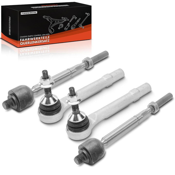 Frankberg 4x Spurstange Spurstangenkopf Vorderachse Links Rechts Kompatibel mit Model S 5YJS 2012-20