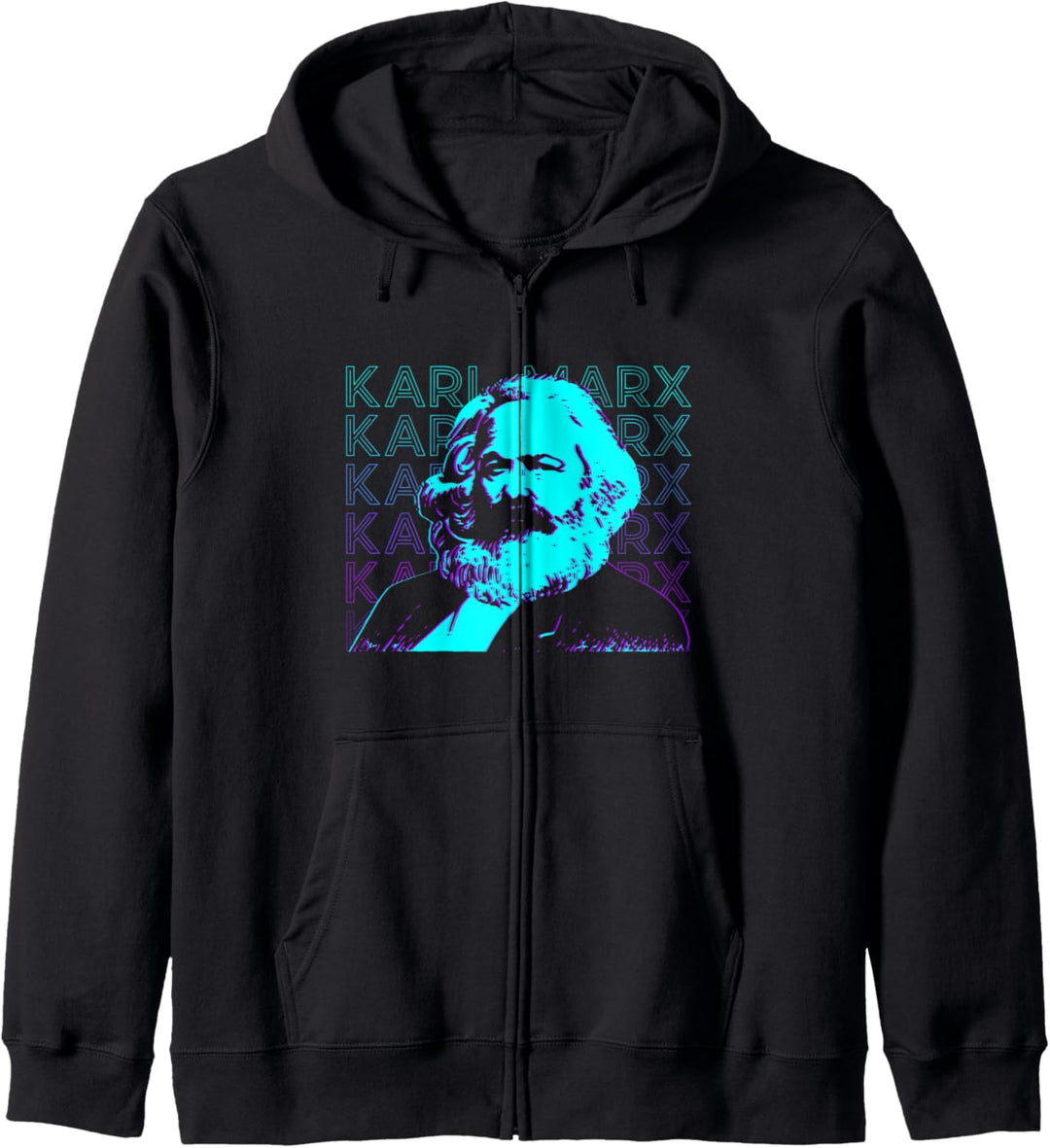 Karl Marx Kommunismus Kommunist Sozialismus Sozialist Retro Kapuzenjacke