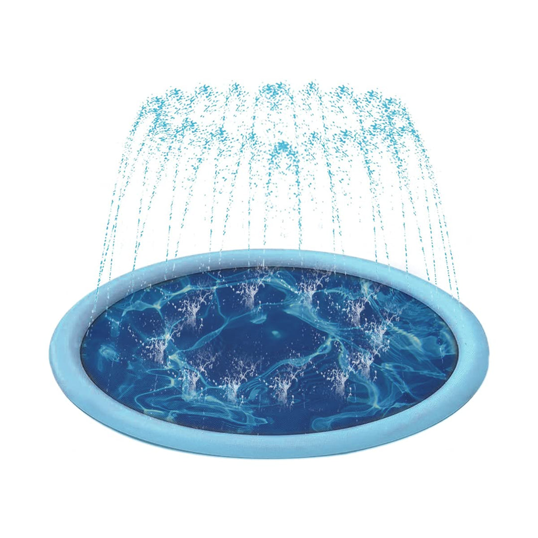 Auptiz Sprinkler Spielmatte, Sommerspielzeug-Spielmatte im Freien, Splash Sprinkler Pad, Umweltschut