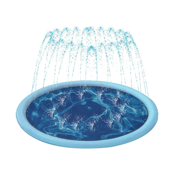 Auptiz Sprinkler Spielmatte, Sommerspielzeug-Spielmatte im Freien, Splash Sprinkler Pad, Umweltschut