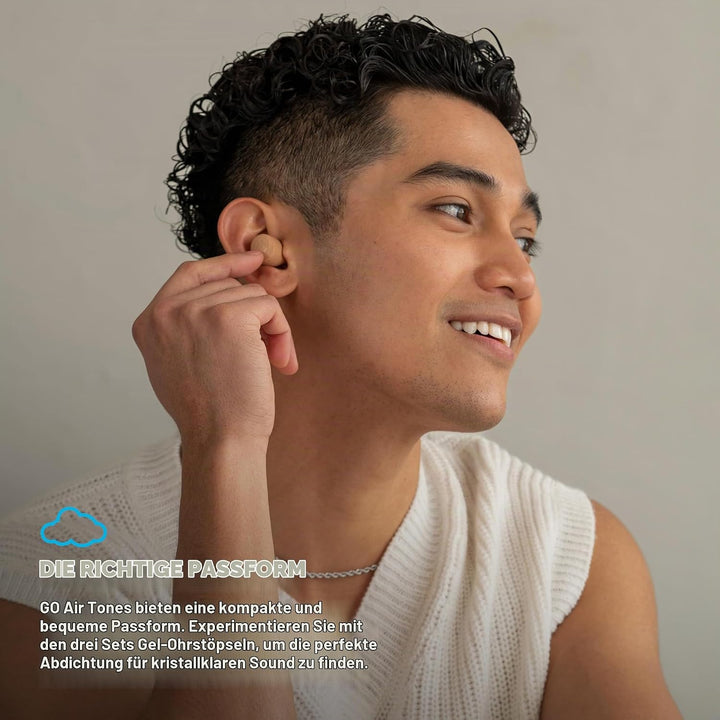 JLab Go Air Pop+ In Ear Kopfhörer kabellos Bluetooth, True Wireless Kopfhörer, 35+ Std Headphones, k