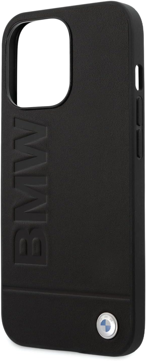 BMW BMHMP14LSLLBK hülle für iPhone 14 Pro 6, 1'' schwarz-Black hardcase Signature Logo Imprint, Navy