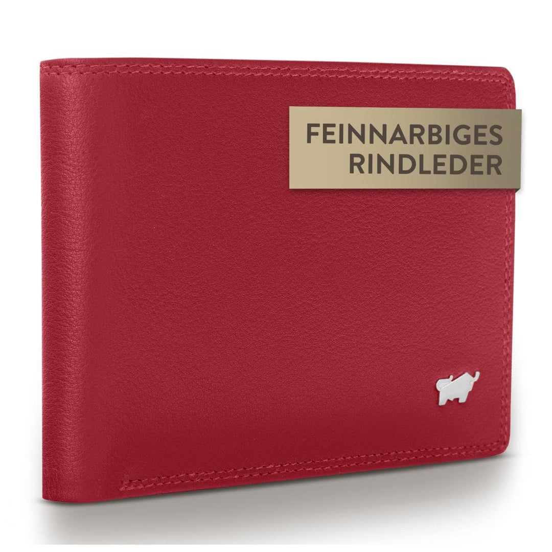 BRAUN BÜFFEL Damen Geldbörse aus echtem Leder Golf 2.0 - Trifold - Portemonnaie für Frauen - 8 Karte