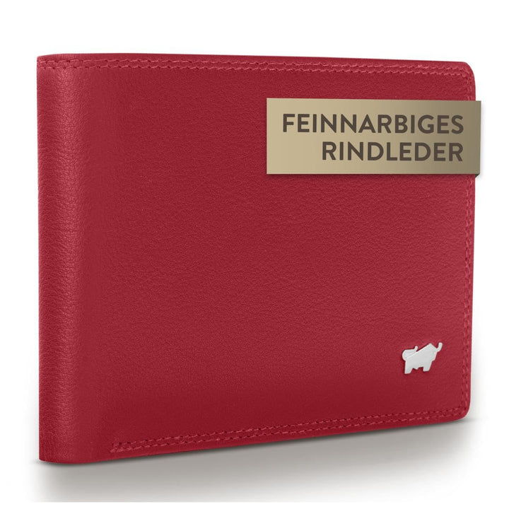 BRAUN BÜFFEL Damen Geldbörse aus echtem Leder Golf 2.0 - Trifold - Portemonnaie für Frauen - 8 Karte
