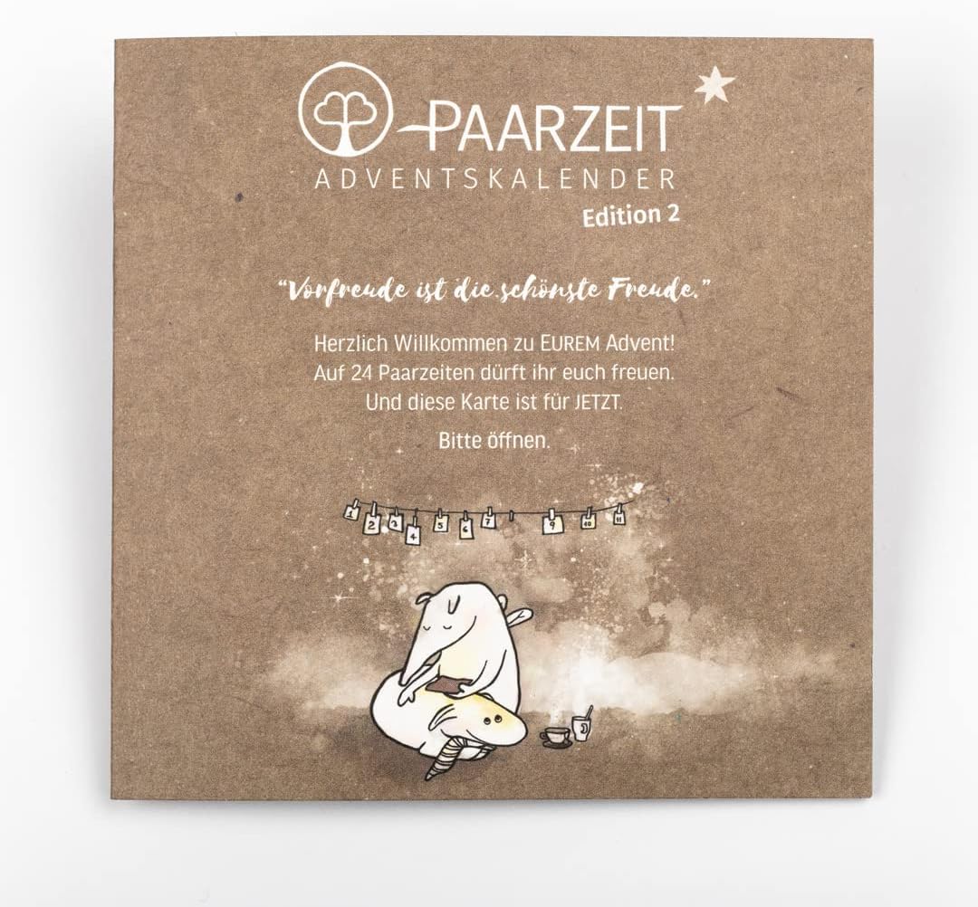 Paarzeit Adventskalender: Edition 2 – DER BESTSELLER für Liebe und Klima, nachhaltiger Advent für Pa