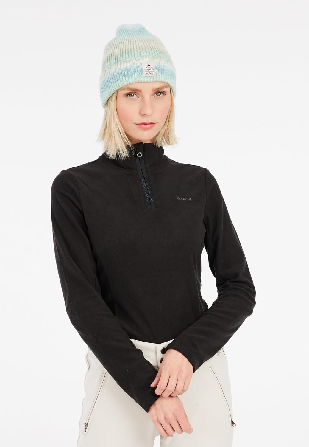 Protest Herren 1/4-Reissverschluss PRTHOLDME, True Black