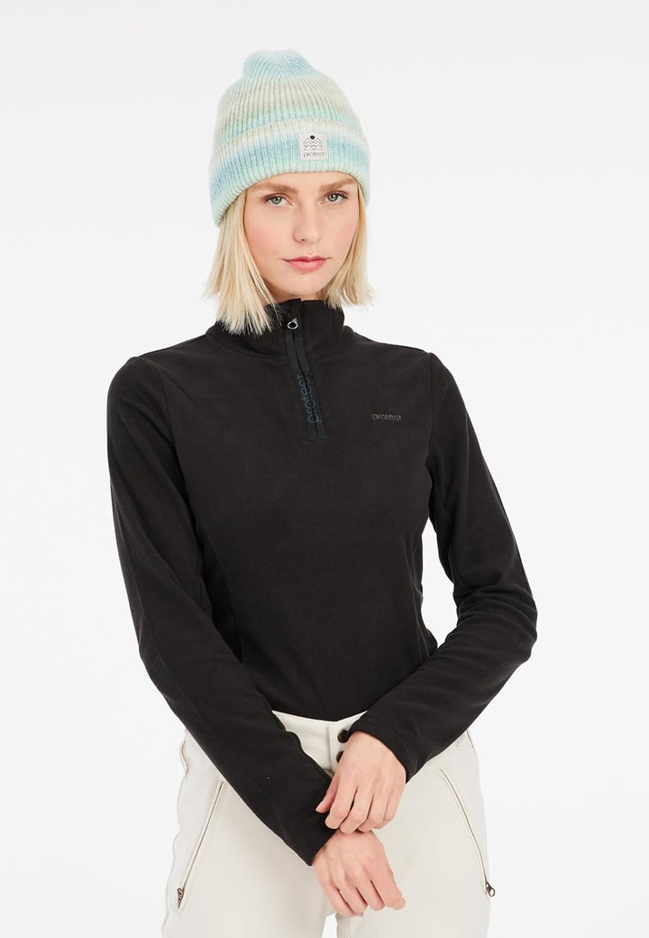 Protest Herren 1/4-Reissverschluss PRTHOLDME, True Black