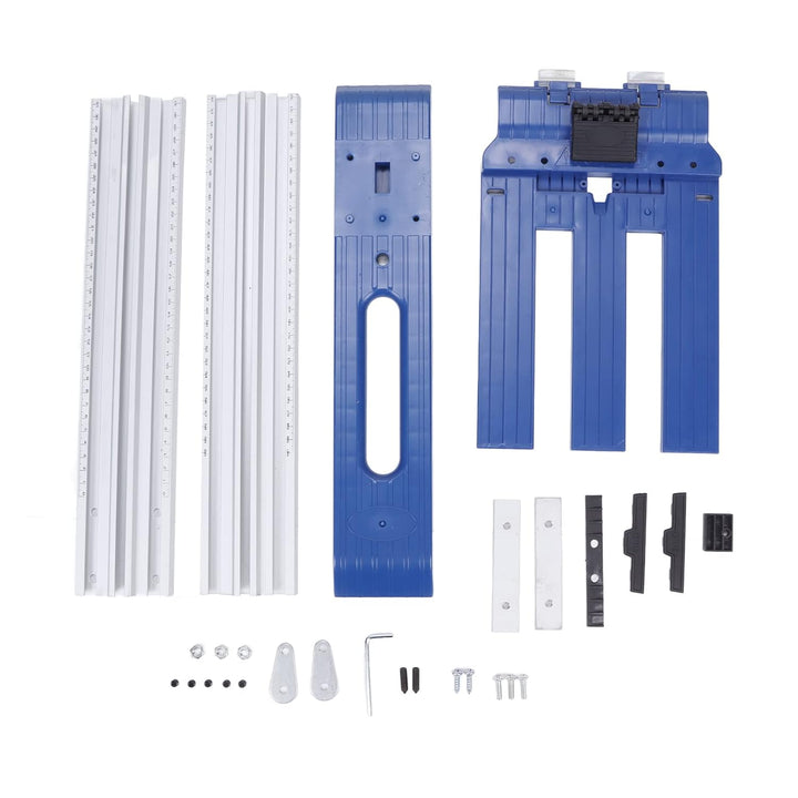 Kreisführungssatz, Führungsschienen-Verbindungssatz mit Schiene und Winkelhilfe, Oberfräser-Kreissch