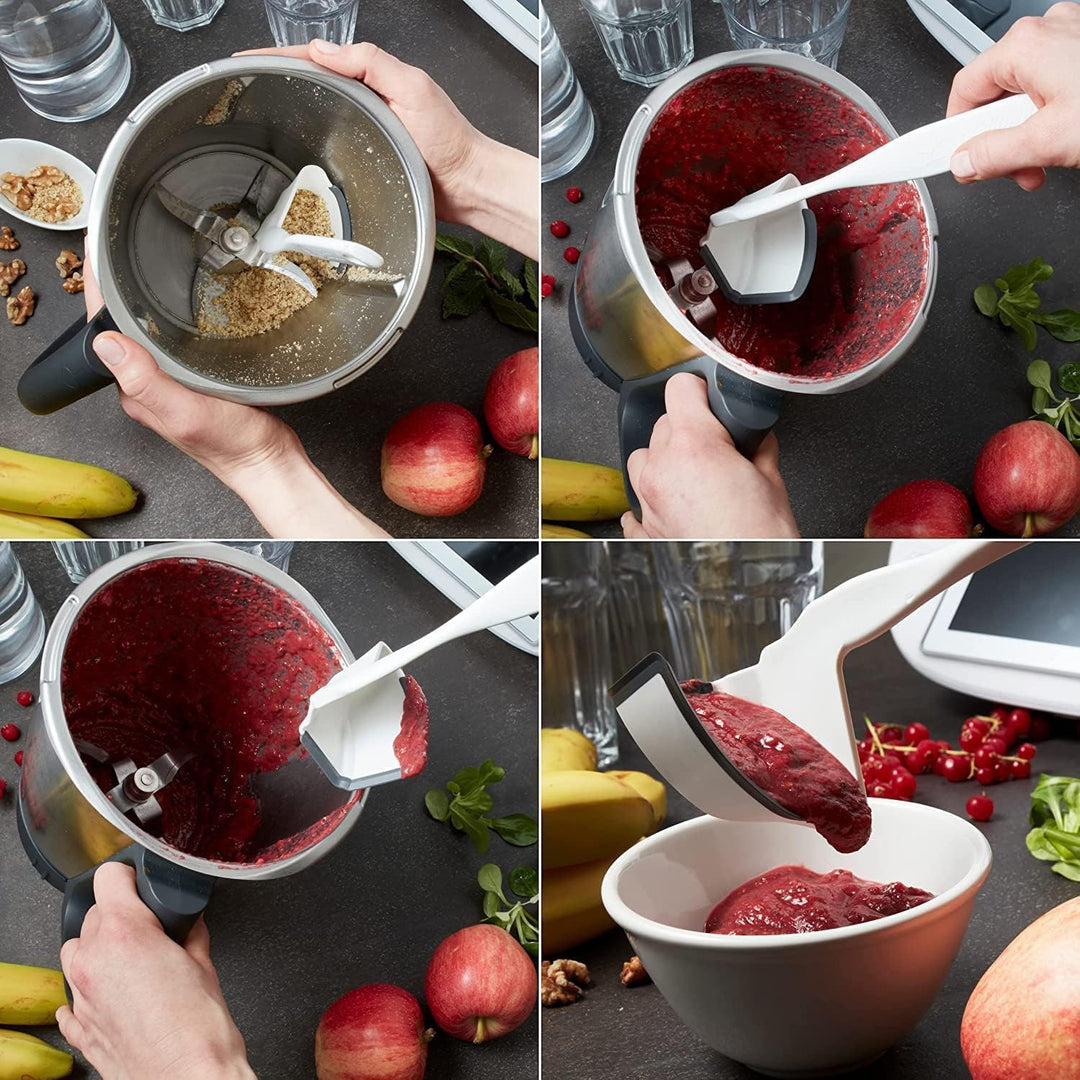 Littfield Drehkellenspatel & Roller-Slide - Thermomix Zubehör Set TM6 & TM5 - Spatel und Gleitbrett