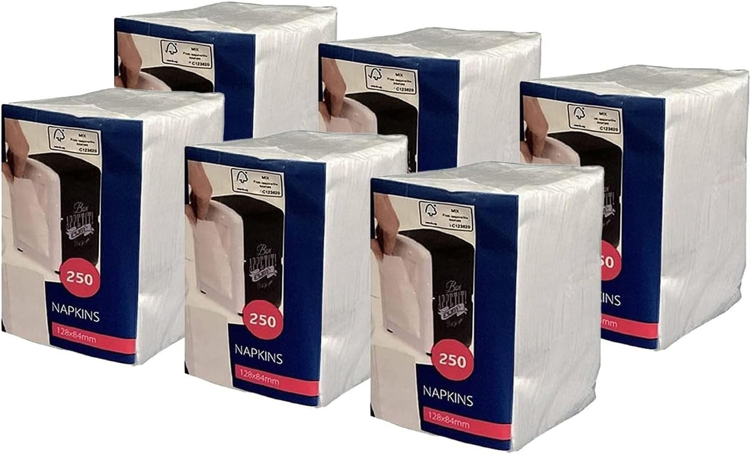 Cabanaz Napkins Original Papierservietten für Spender Cabanaz - 6er Pack (6 x 250 Stück) 6 x 250 Stü
