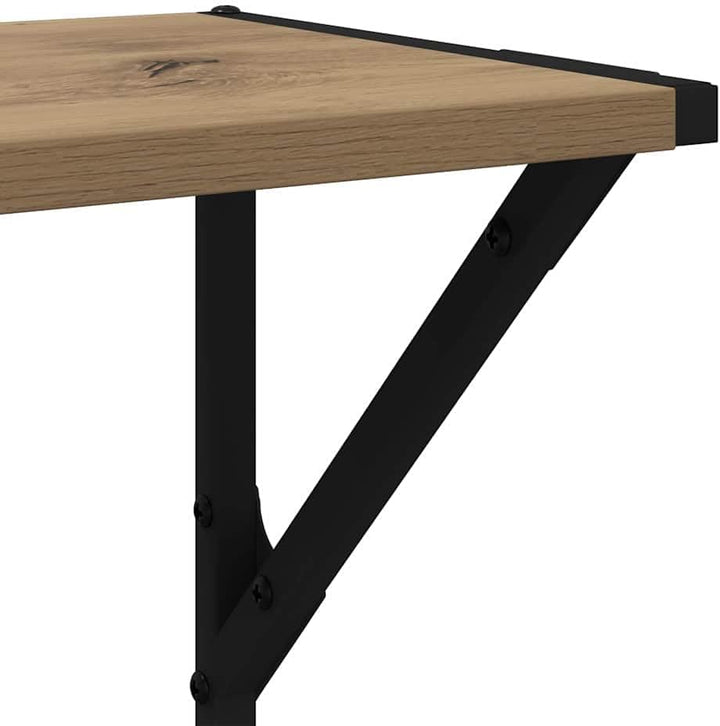 vidaXL Wandregale 2 pcs Artisan-Eiche 80 x 25 x 25,5 cm Holzwerkstoff, Stylische Wohnzimmerregale, l