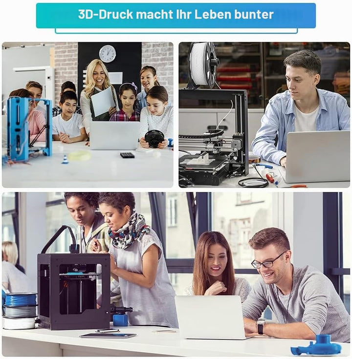 Creality Offizielles PLA Filament 1.75mm, 3D Drucker Filament, Filament-3D-Druckmaterialien, Toleran