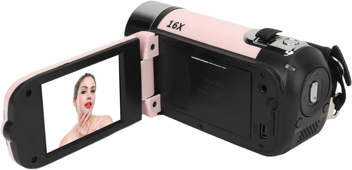 D90 1080P 16MP Digitalkamera 2,4 Zoll Schwenkbildschirm Camcorder 16X Zoom HD Videorecorder mit Füll
