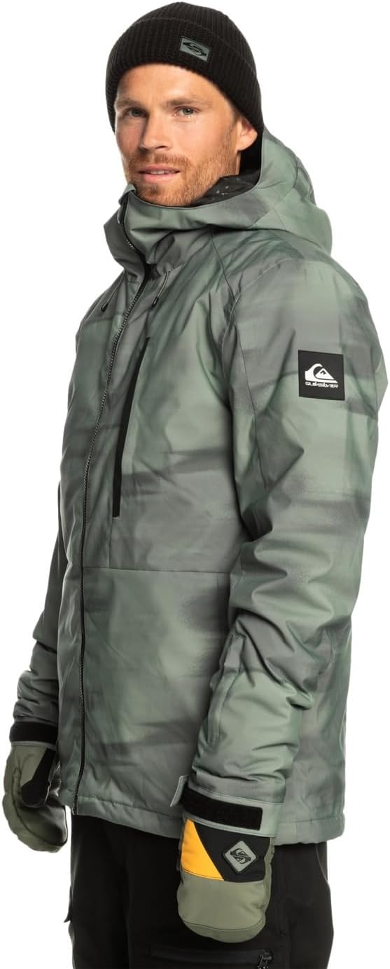 Quiksilver Herren Mission Printed Jk Jacket (1er Pack) L Break Off Laurel Wreath, L Break Off Laurel